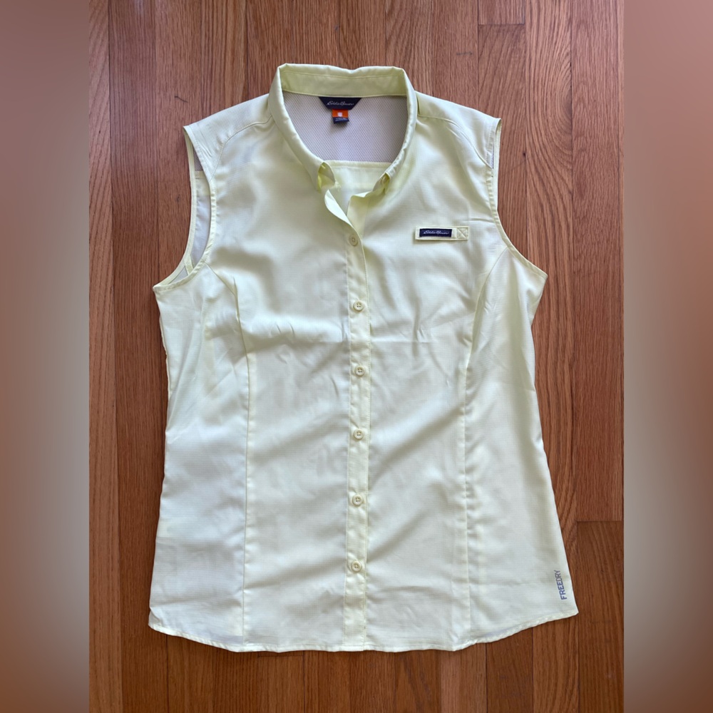 Eddie Bauer Women's Sleeveless Yellow Top